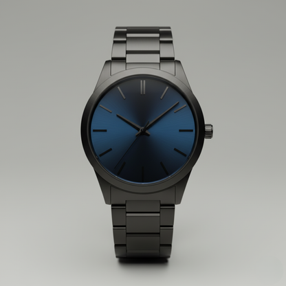 Aura | Mens Black Stainless Steel Watch