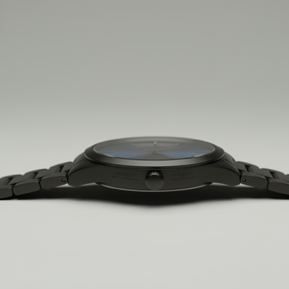 Aura | Mens Black Stainless Steel Watch