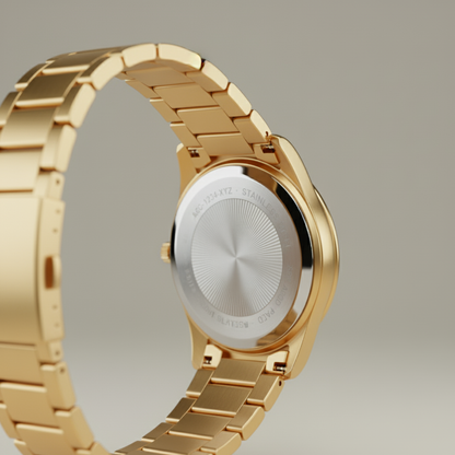 Apollo | Mens Gold Stainless Steel Watch